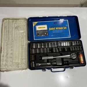 Williams Incomplete SAE & Metric Set 3/8 Drive Ratchet B-52 & Sockets Case Japan